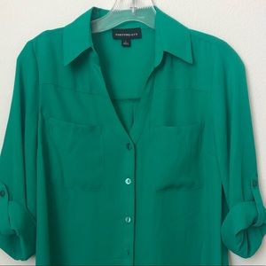 Green blouse